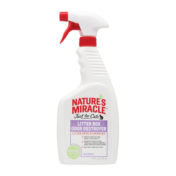 Spray Litter Box Odor Destroyer eliminador de olor para caja de gato - Nature´s Miracle