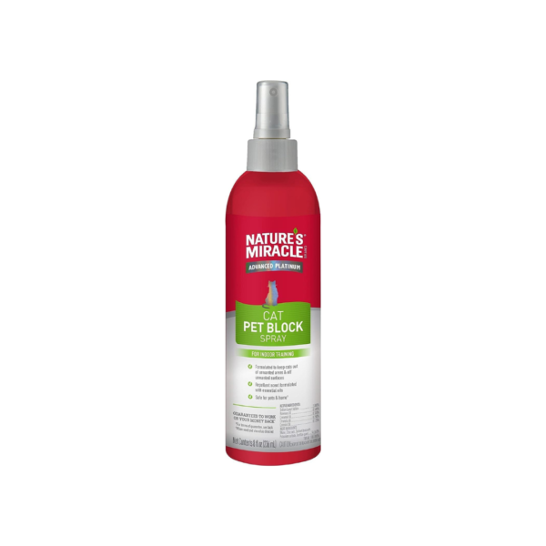 Spray Pet Block Repelente Solo para Gatos - Nature´s Miracle